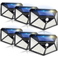 Skørter | 6 Pack Solar Outdoor Lights, 100LED/3 Modes 270° Lighting Angle Motion Sensor Security Lights, Wireless IP65 Waterproof