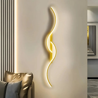 Skorter | LINEALUX – Curved LED Wall Sconce for Modern Ambient Lighting