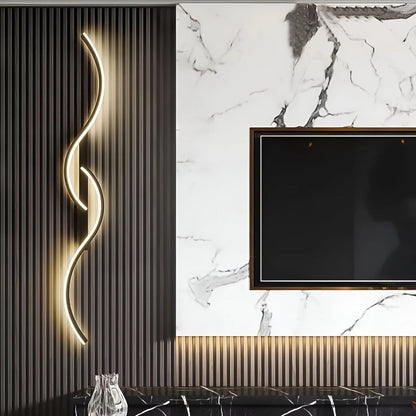 Skorter | LINEALUX – Curved LED Wall Sconce for Modern Ambient Lighting