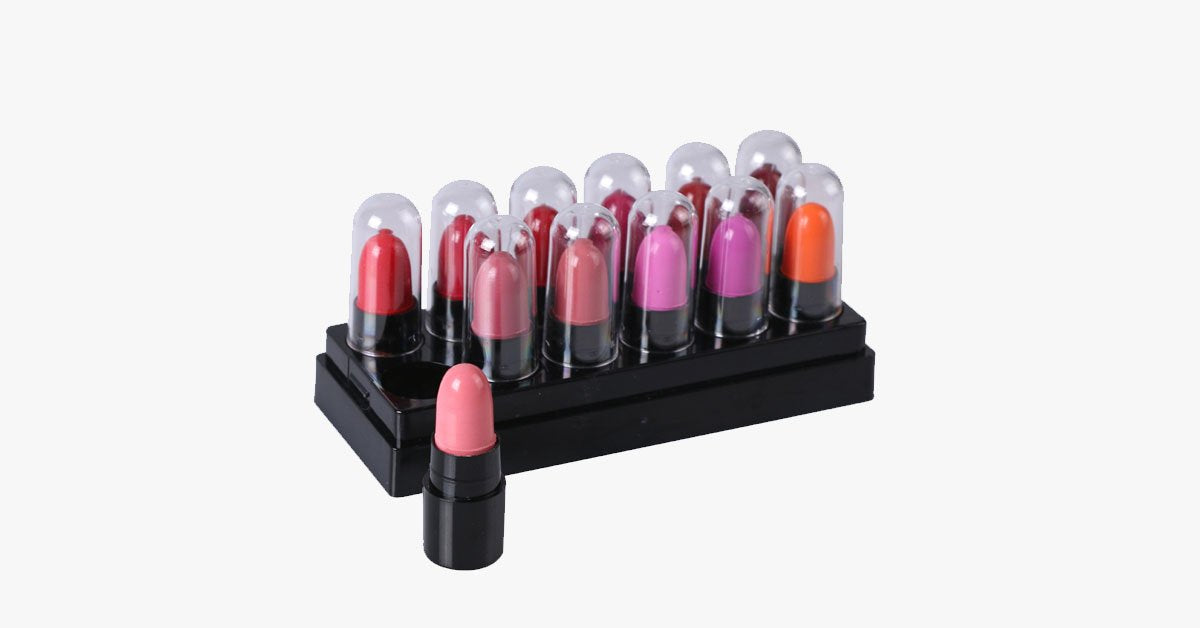 Skorter | 12 Colors Lipstick Set – Prepares you for any occasion