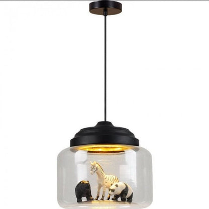 Skorter | Smaller Zoo | Pendant lamp with glass shade