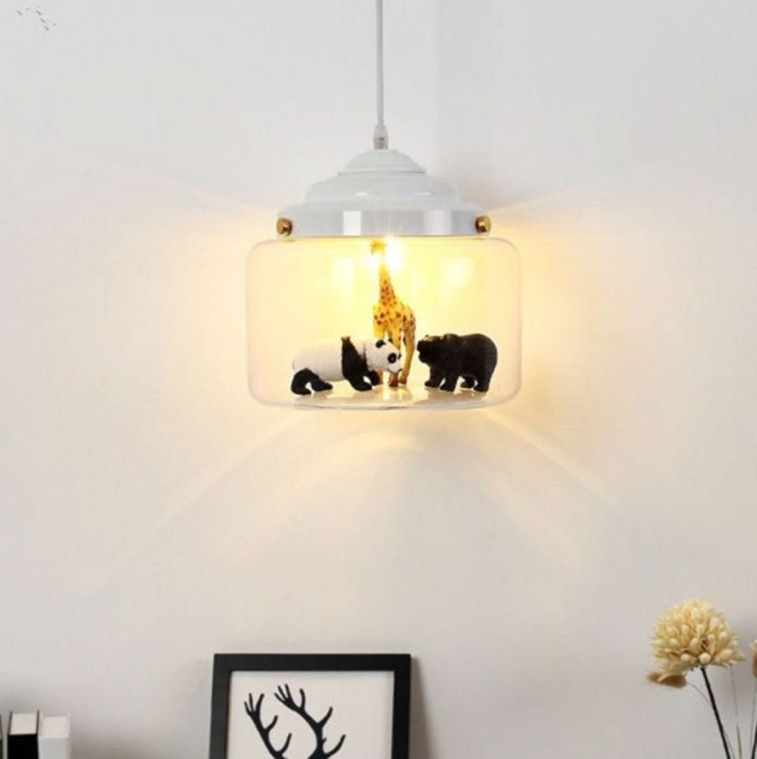 Skorter | Smaller Zoo | Pendant lamp with glass shade