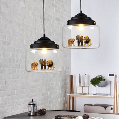 Skorter | Smaller Zoo | Pendant lamp with glass shade
