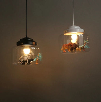 Skorter | Smaller Zoo | Pendant lamp with glass shade