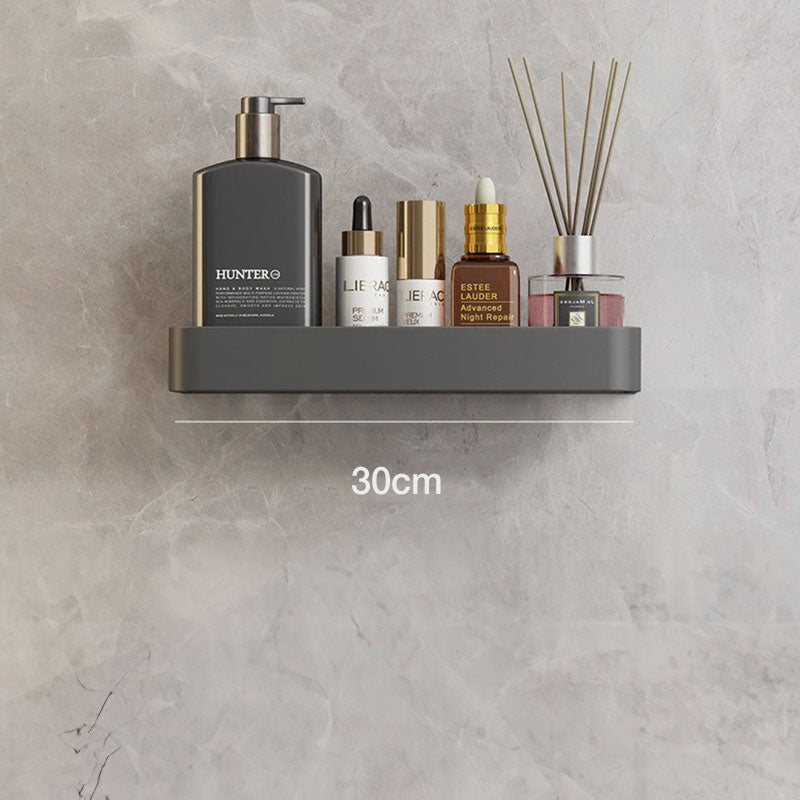 Skorter | Contemporary, elegant bathroom shelves in gray
