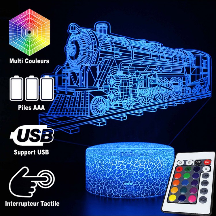 Skorter | 3D Lamp Locomotive Vintage