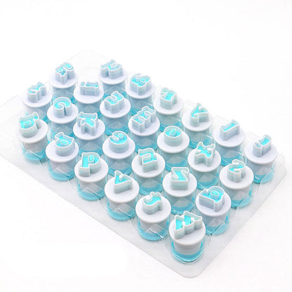 skorter | Alphabet Fondant Cutter With Plunger