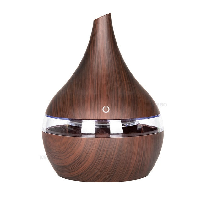 Skorter | WoodMist Aroma Humidifier – 500 ml with LED Mood Lighting