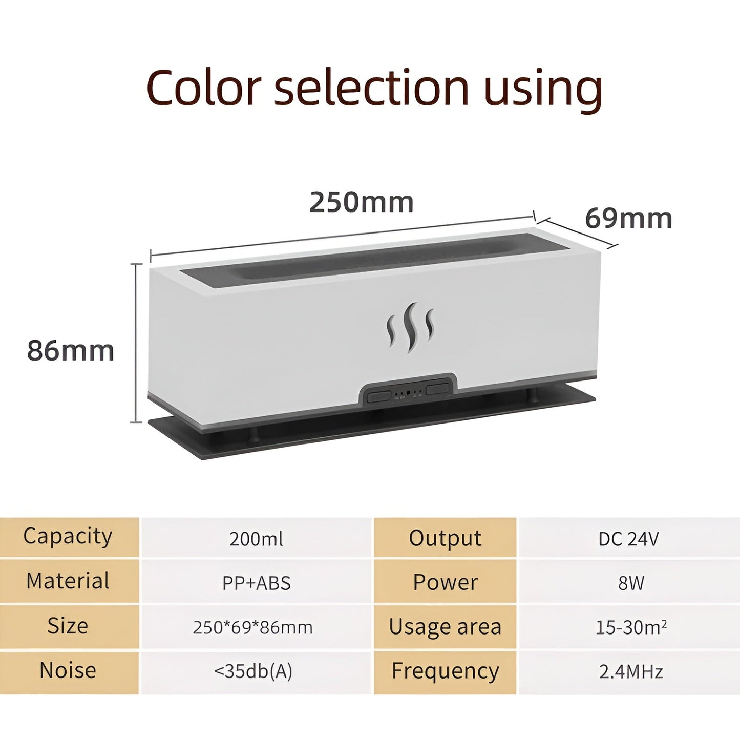 Skorter | AtmosphereMist 3-in-1 Humidifier with Flame Light and Aroma