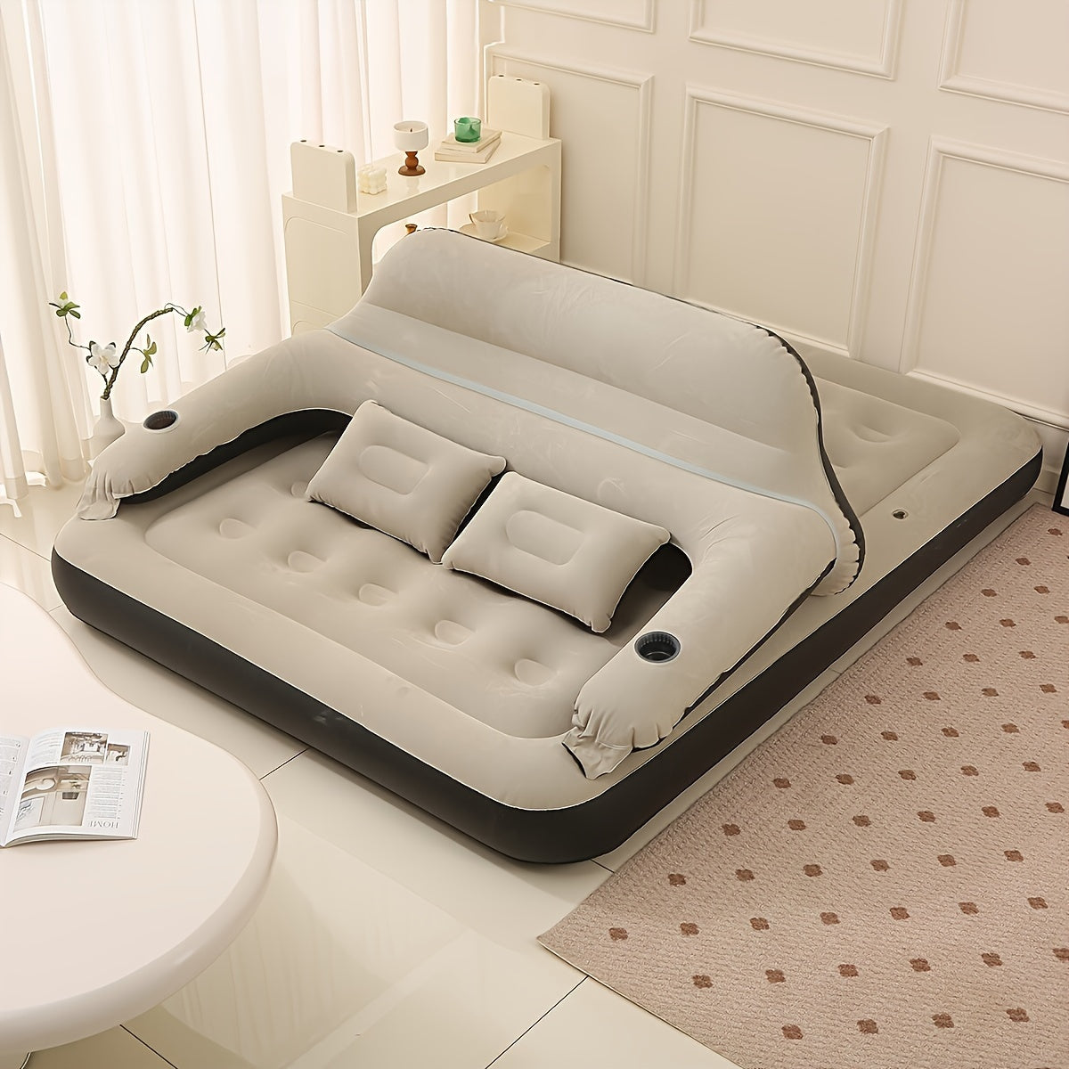 Skorter | FlexiRust Inflatable Mattress – Luxury Sleep Comfort with Back Support and Integrated Pump