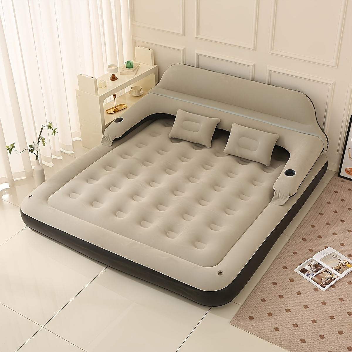 Skorter | FlexiRust Inflatable Mattress – Luxury Sleep Comfort with Back Support and Integrated Pump