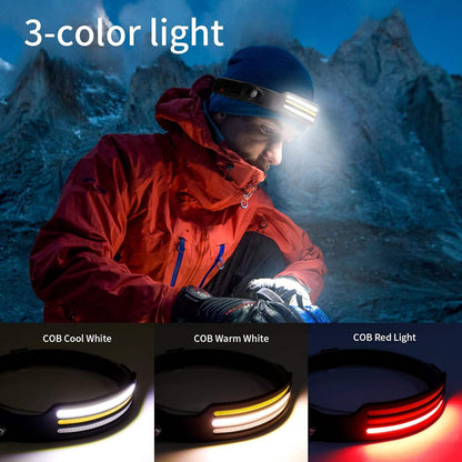 Skorter | Headlamp X3 – Waterproof & Rechargeable Head Torch for Running, Hiking & Outdoor Adventures