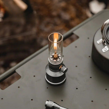 Skorter | LUMETRA – Adjustable Butane Camping Lamp for Flexible Light Settings