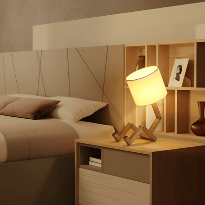 Skorter | LUMIBOT – Flexible Wooden Lamp for Personalized Lighting