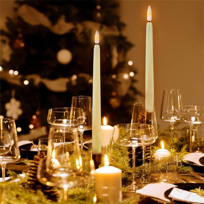 Skorter | FLAMORA – LED Taper Candles with Remote & Timer