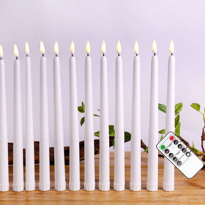Skorter | FLAMORA – LED Taper Candles with Remote & Timer