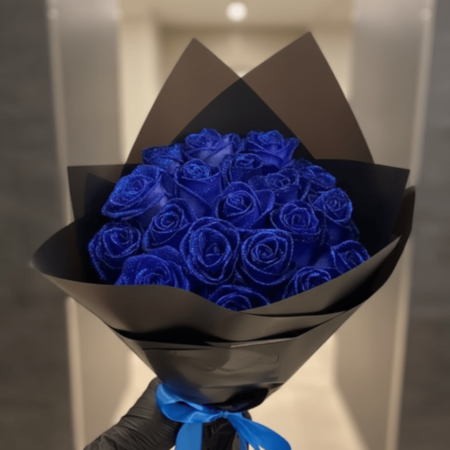 Skorter | Fleurion Forever Bloom Rose | Real preserved glitter rose for romantic gifts and home decoration