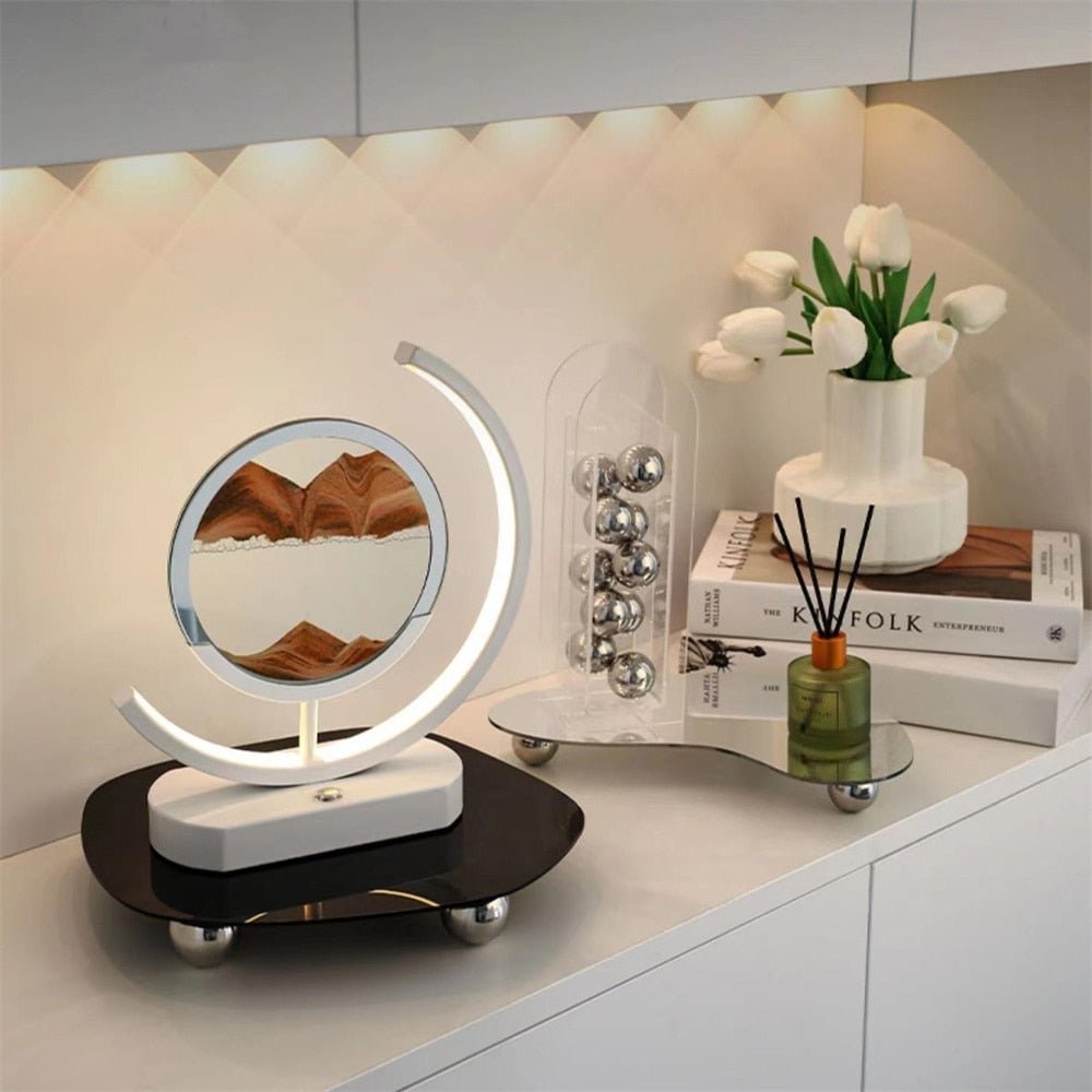 Skorter | LUMISAND – 3D LED Flowing Sand Art Table Lamp with USB Charging