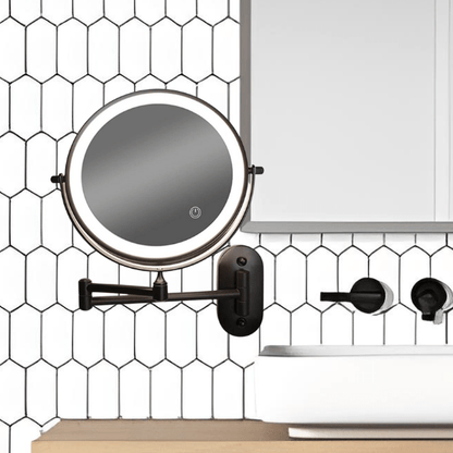 Skorter | LUMIVIEW – Rechargeable LED Magnifying Mirror with Touch Control