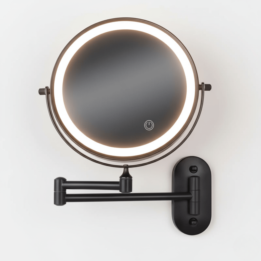 Skorter | LUMIVIEW – Rechargeable LED Magnifying Mirror with Touch Control