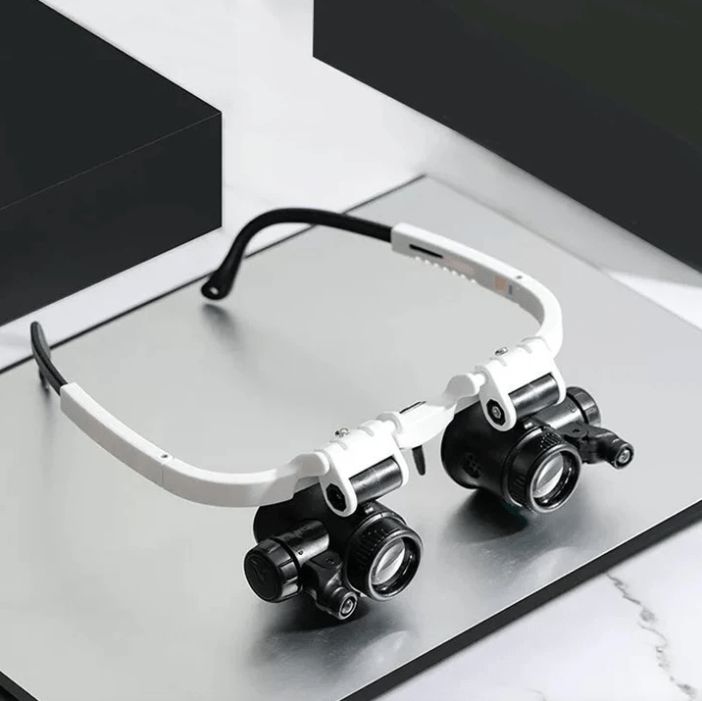 Skorter | LUMIVISOR – Adjustable LED Magnifying Glasses with 8x–23x Zoom