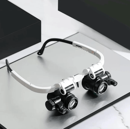 Skorter | LUMIVISOR – Adjustable LED Magnifying Glasses with 8x–23x Zoom