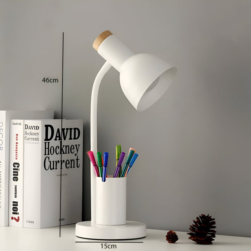 Skorter | LumoDesk – LED table lamp with pen holder for organization and lighting