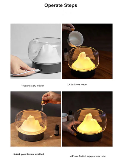 Skorter | Luxe Aroma Diffuser with LED Lighting - AromaGlow