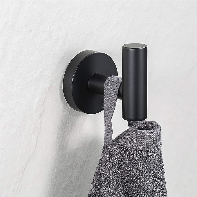 LuxeHooks Black Stainless Towel Hooks - SKØRTER