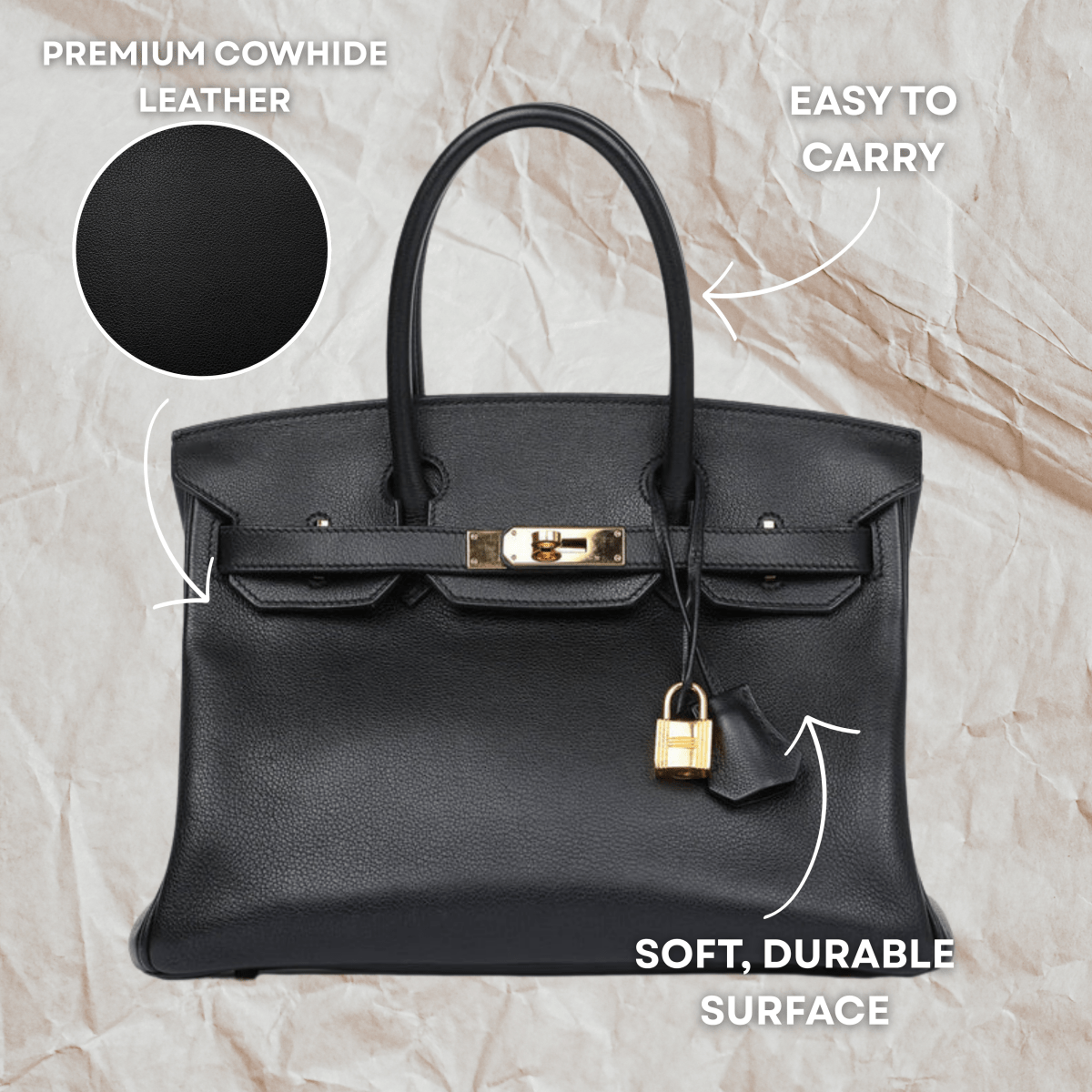 Skorter | ÉTERNÉ – Timeless Leather Handbag for Everyday Elegance