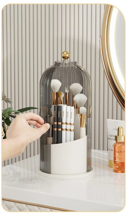 Luxury 360° Rotating Makeup Brush Holder - SKØRTER