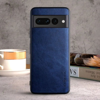 Skorter | Luxurious Google Pixel 8/7/6 cases made of leather | Shockproof TPU protection
