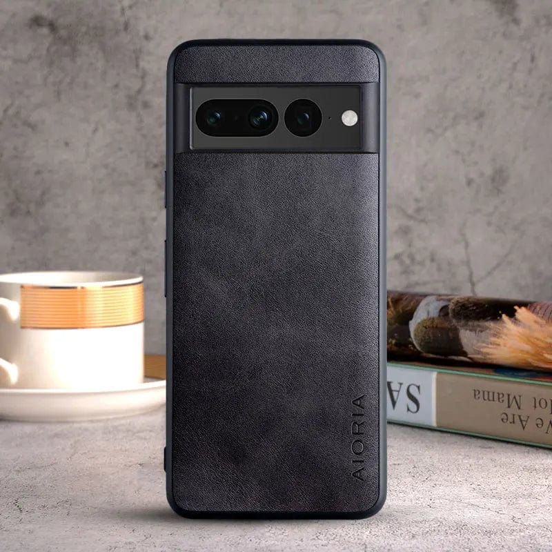 Skorter | Luxurious Google Pixel 8/7/6 cases made of leather | Shockproof TPU protection