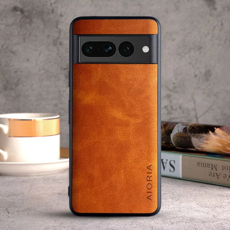 Skorter | Luxurious Google Pixel 8/7/6 cases made of leather | Shockproof TPU protection