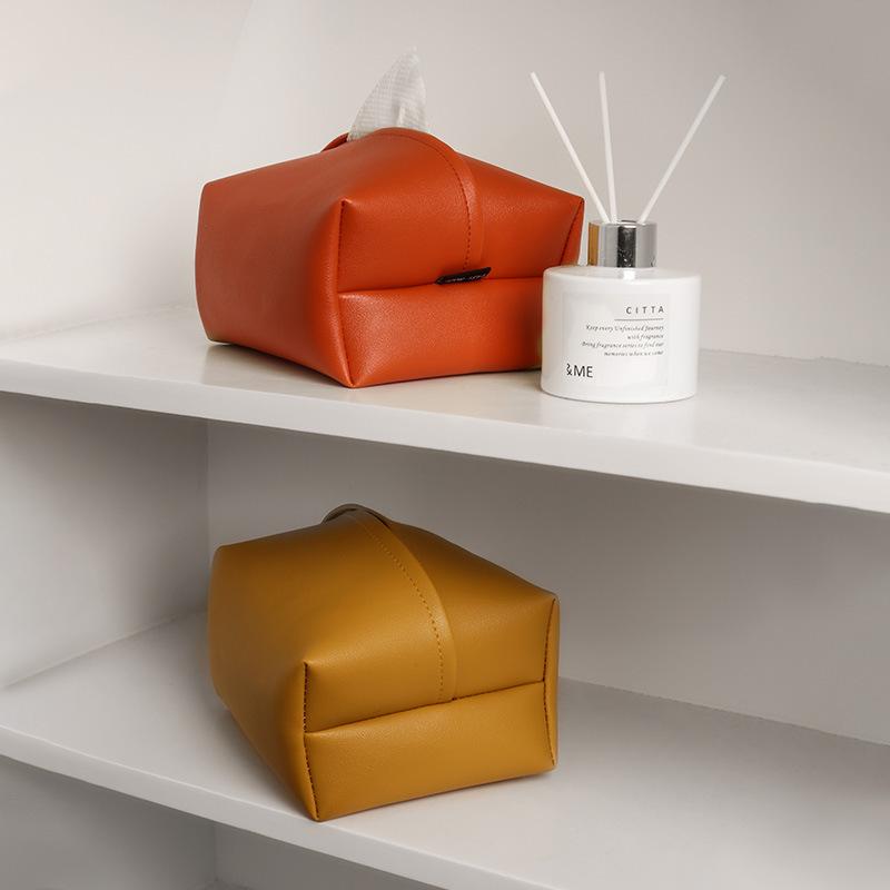 Skorter | Elite Colored Leather Tissue Box