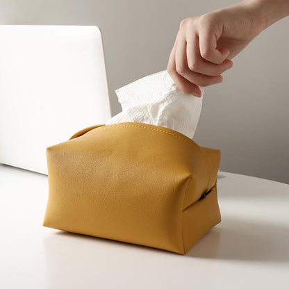 Skorter | Elite Colored Leather Tissue Box