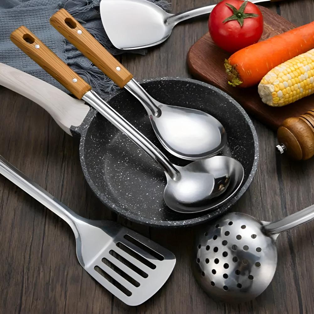 Skorter | ArtisanServe Steel – Coloring-Resistant Utensils for Demanding Cooks