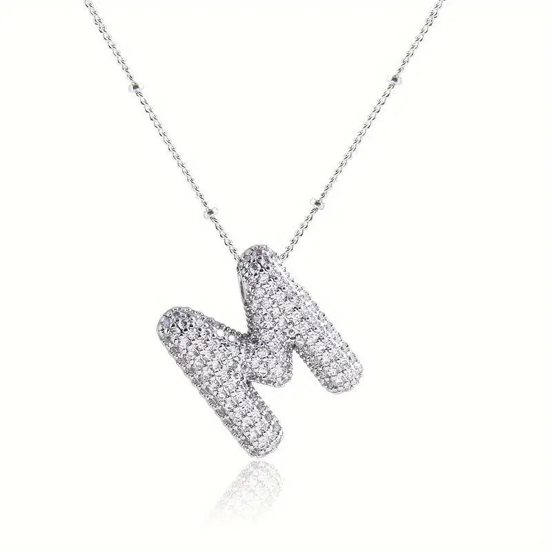 Skorter | Alphabet-Diamond-Pendant-Necklace