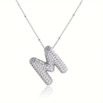 Skorter | Alphabet-Diamond-Pendant-Necklace
