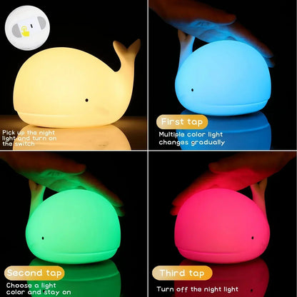 Skorter | Magically Illuminated Whale Night Lamp – Luma | Soft Light for Children