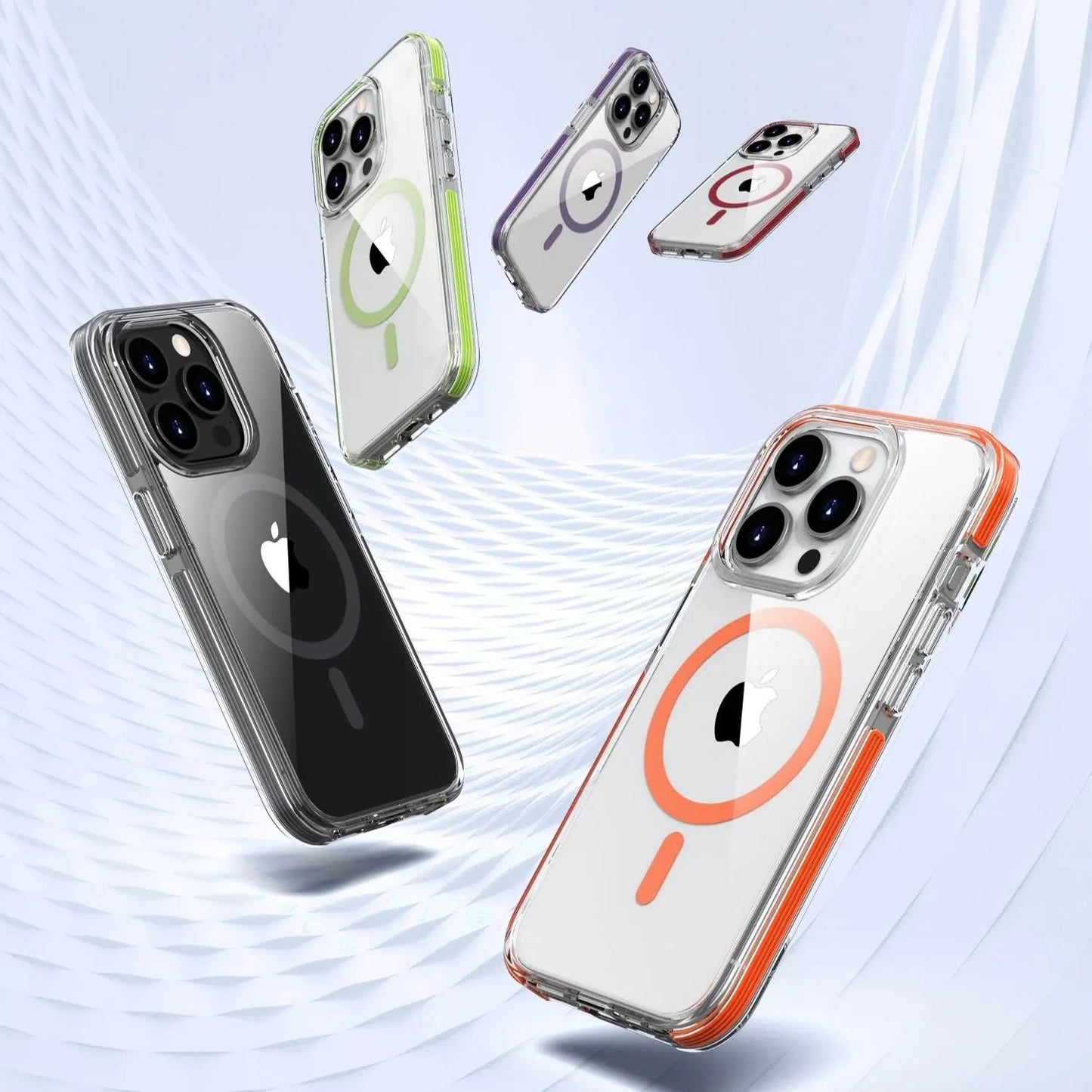 Skorter | Crystal Clear Magnetic Case for iPhone 15 Pro Max