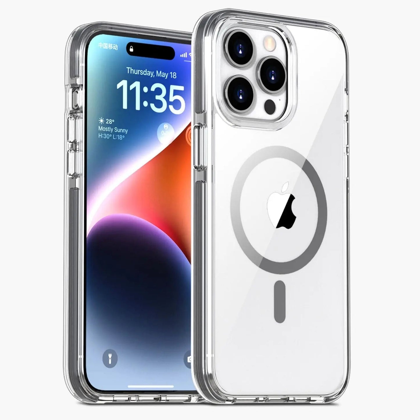 Skorter | Crystal Clear Magnetic Case for iPhone 15 Pro Max