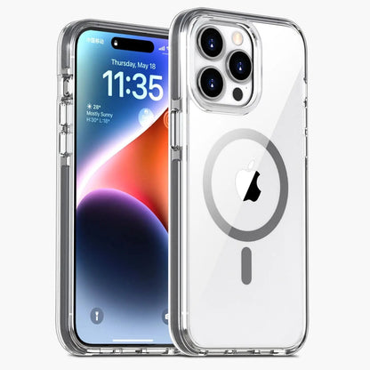 Skorter | Crystal Clear Magnetic Case for iPhone 15 Pro Max