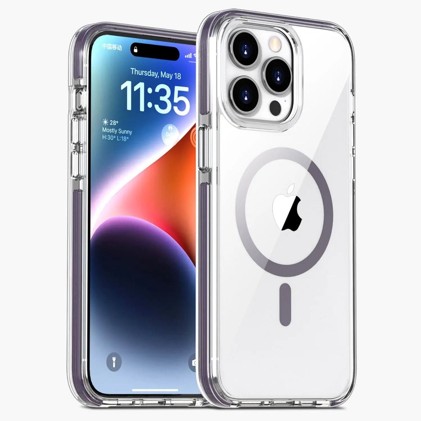 Skorter | Crystal Clear Magnetic Case for iPhone 15 Pro Max