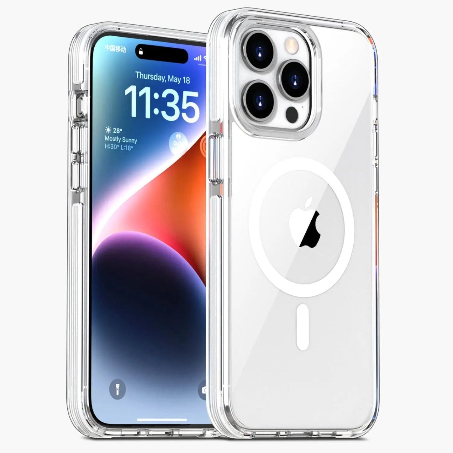 Skorter | Crystal Clear Magnetic Case for iPhone 15 Pro Max