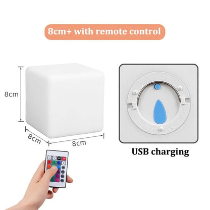 Skorter | Cube Lamp - Modern Square Lamp with Ambient Lighting