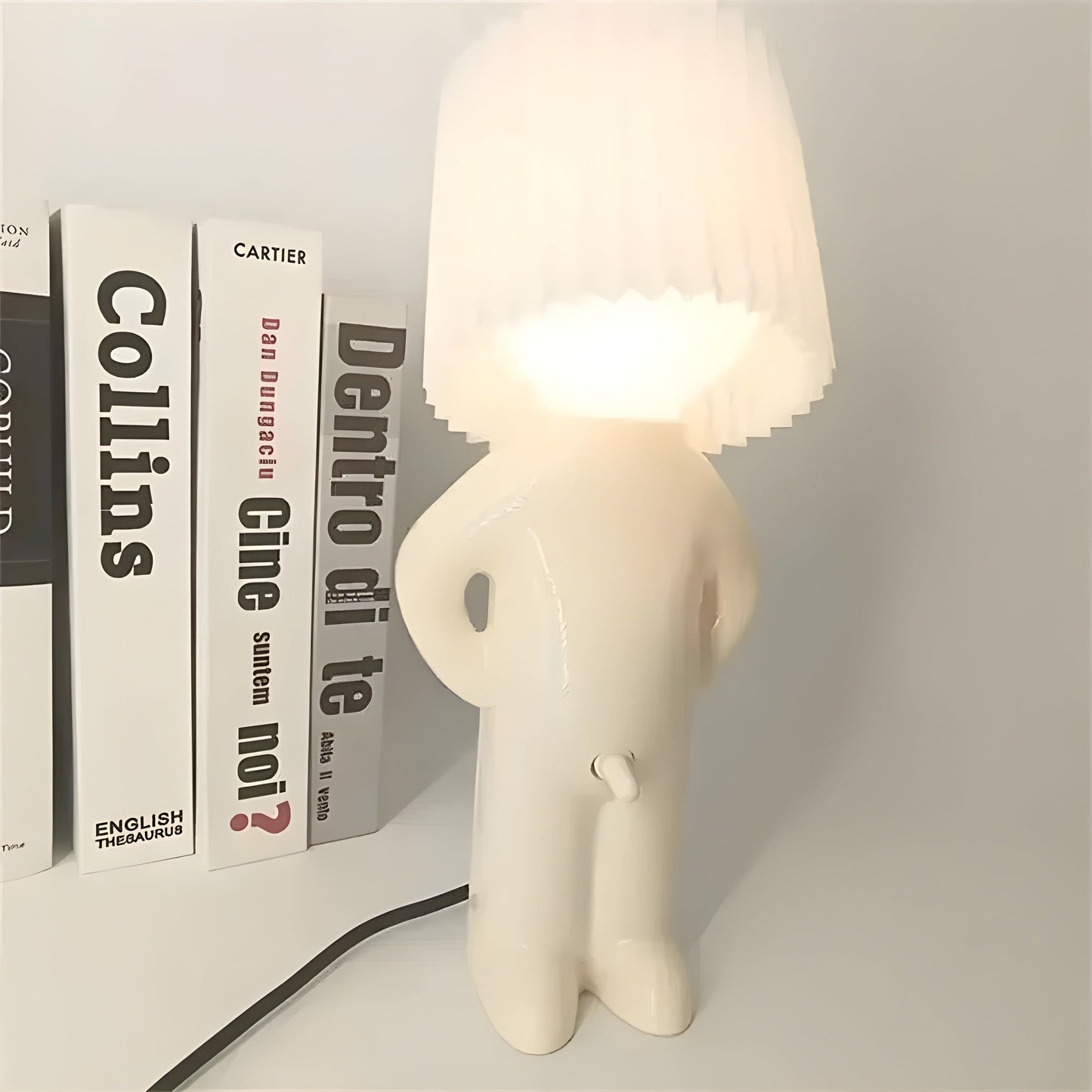 Skorter | Sassy Boy Creative Table Lamp – Unique Lighting for Bedroom and Living Space