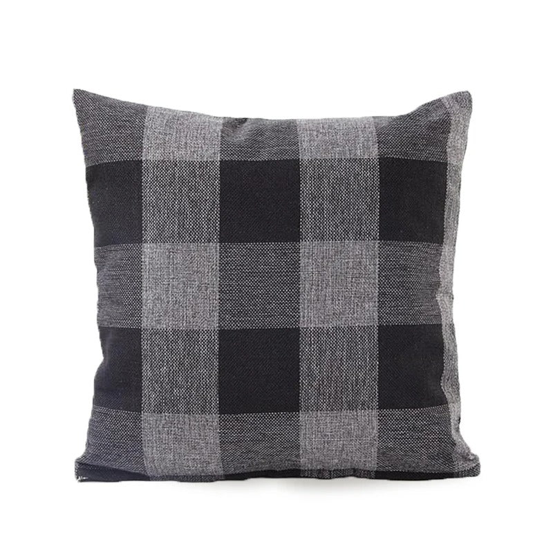 Skorter | Cozy Checked Cushion Cover in Country Style – Autumn Plaid (1+1 FREE)