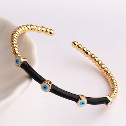 Skorter | Colorful Lucky Eye Open Cuff Bangle Bracelet For Women