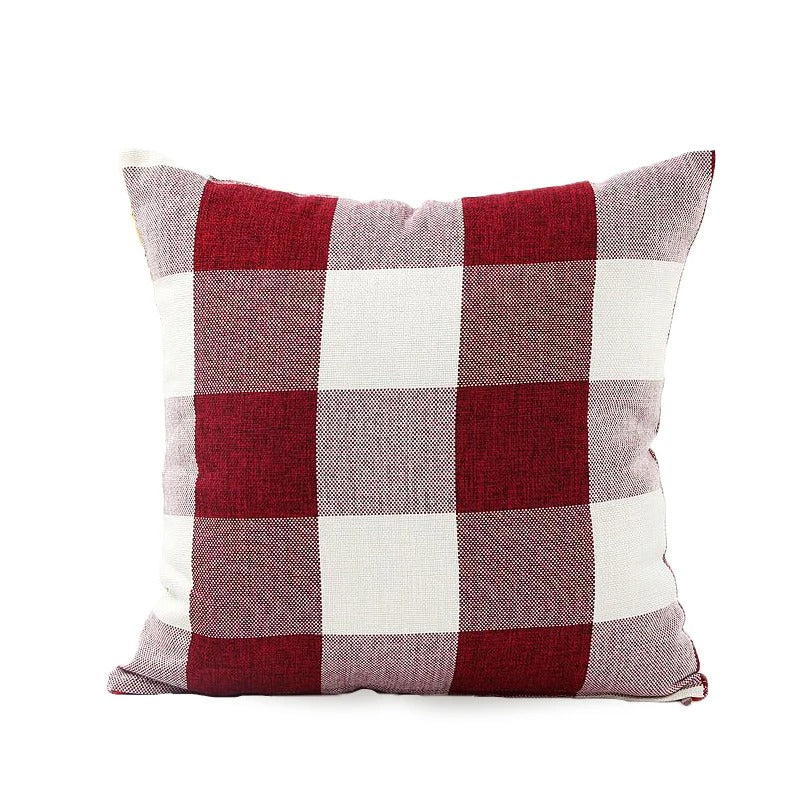 Skorter | Cozy Checked Cushion Cover in Country Style – Autumn Plaid (1+1 FREE)